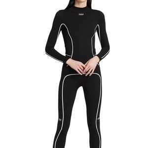 Off-White Ribbed Turtleneck Longsleeve Top Size S NWT